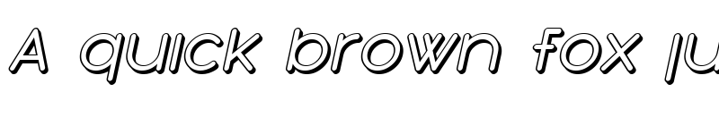 Preview of SF Orson Casual Shaded Oblique font