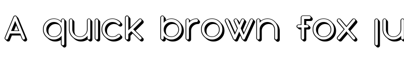 Preview of SF Orson Casual Shaded Regular font
