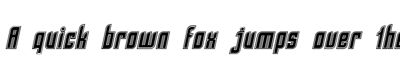 Preview of SF Piezolectric Inline Oblique font