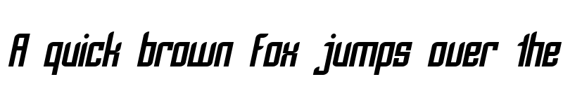 Preview of SF Piezolectric Oblique font