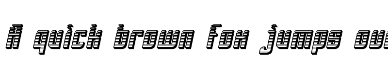 Preview of SF Piezolectric SFX Oblique font