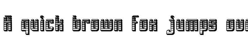 Preview of SF Piezolectric SFX Regular font