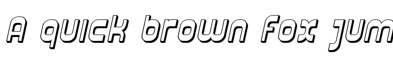 Preview of SF Plasmatica Shaded Italic font