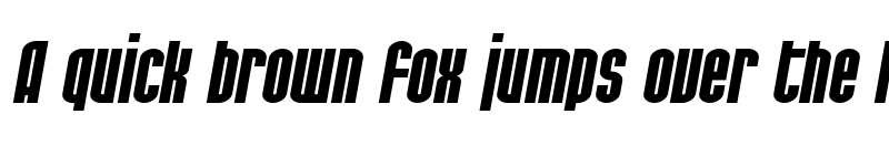 Preview of SF Port McKenzie Extended Bold Italic font