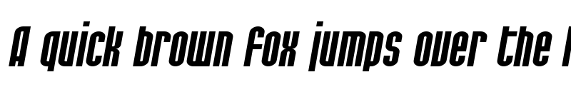 Preview of SF Port McKenzie Extended Italic font