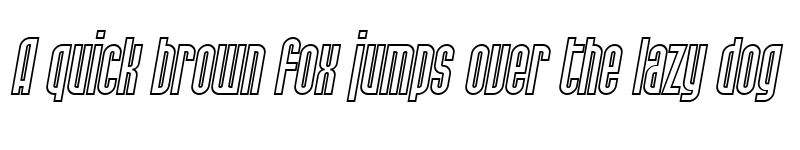 Preview of SF Port McKenzie Outline Italic font