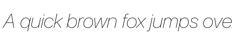 Preview of SF Pro Display Ultralight Italic font