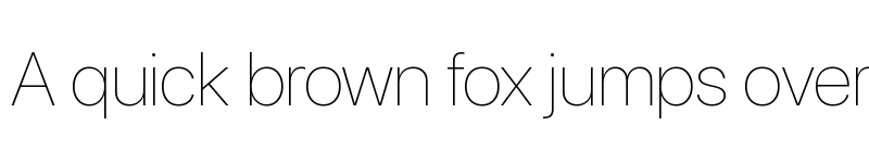 Preview of SF Pro Display Ultralight font