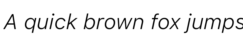 Preview of SF Pro Text Light Italic font