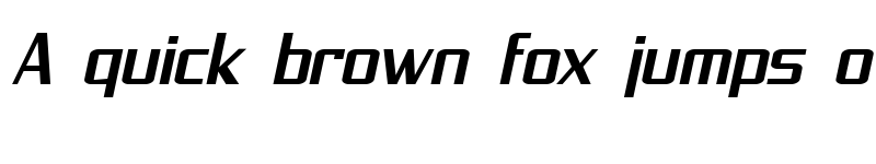 Preview of SF Proverbial Gothic Extended Oblique font