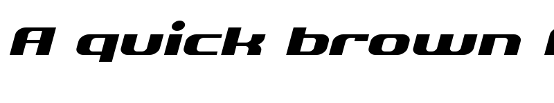 Preview of SF Quartzite Extended Oblique font