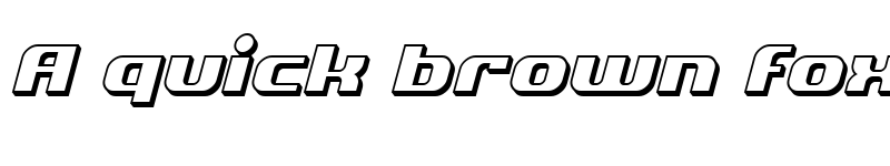 Preview of SF Quartzite Shaded Oblique font