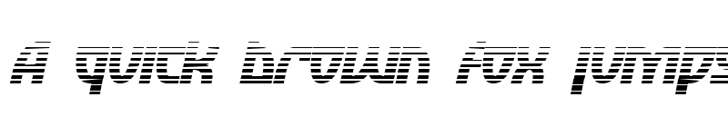 Preview of SF Retroesque FX Oblique font