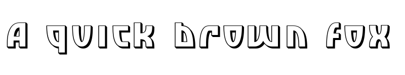 Preview of SF Retroesque Shaded Regular font