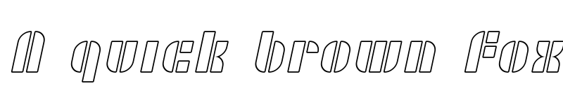 Preview of SF RetroSplice Outline Regular font