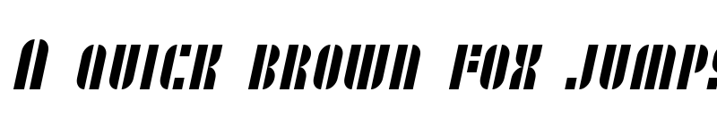 Preview of SF RetroSplice SC Condensed Regular font