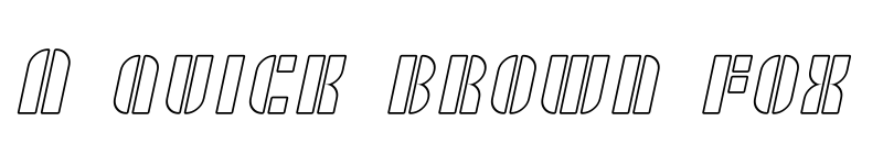 Preview of SF RetroSplice SC Outline Regular font