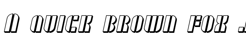 Preview of SF RetroSplice SC Shaded Regular font