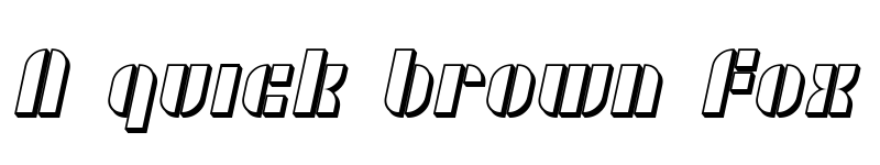 Preview of SF RetroSplice Shaded Regular font