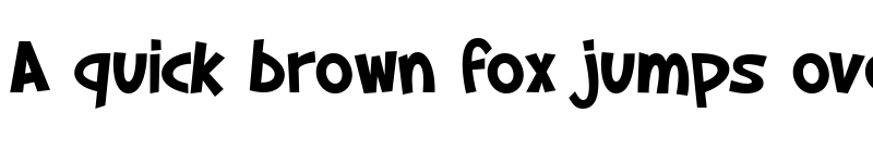 Preview of SF Slapstick Comic Bold font