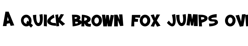Preview of SF Slapstick Comic SC Bold font