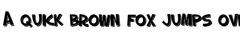 Preview of SF Slapstick Comic SC Shaded Regular font