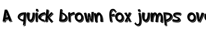 Preview of SF Slapstick Comic Shaded Regular font