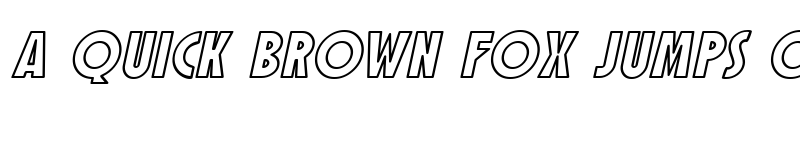 Preview of SF Speakeasy Outline Oblique font