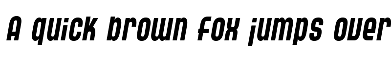 Preview of SF Speedwaystar Cond Italic font