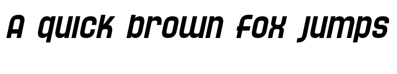 Preview of SF Speedwaystar Oblique font