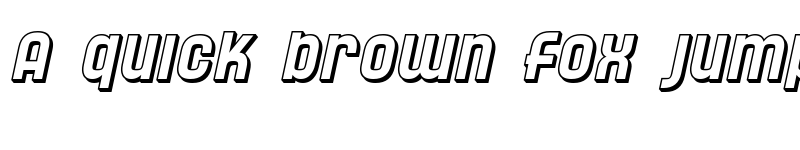 Preview of SF Speedwaystar Shaded Oblique font