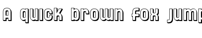 Preview of SF Speedwaystar Shaded Regular font