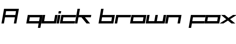 Preview of SF Square Head Bold Italic font