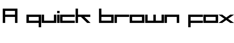 Preview of SF Square Head Bold font