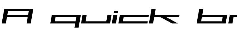 Preview of SF Square Head Extended Italic font