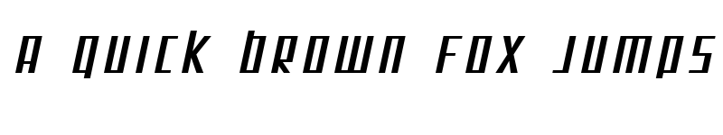 Preview of SF Square Root Extended Oblique font