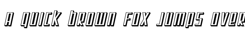 Preview of SF Square Root Shaded Oblique font