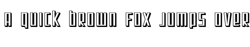 Preview of SF Square Root Shaded Regular font