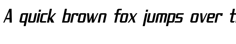 Preview of SF Theramin Gothic Condensed Oblique font