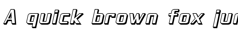 Preview of SF Theramin Gothic Shaded Oblique font