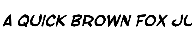 Preview of SF Toontime Blotch Bold Italic font