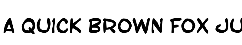 Preview of SF Toontime Blotch Bold font