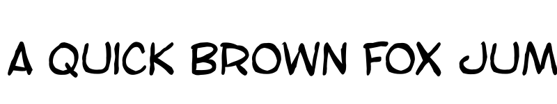 Preview of SF Toontime Blotch Regular font