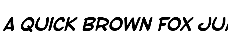 Preview of SF Toontime Bold Italic font