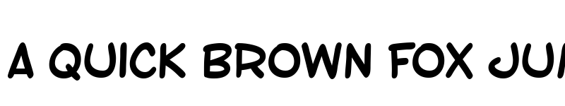 Preview of SF Toontime Bold font