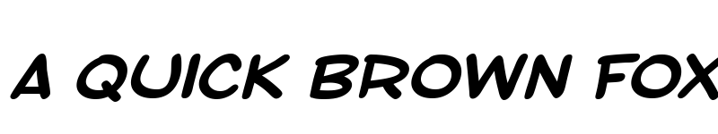 Preview of SF Toontime Extended Bold Italic font