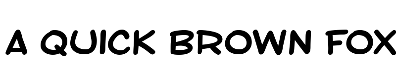 Preview of SF Toontime Extended Bold font