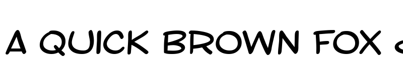 Preview of SF Toontime Extended Regular font