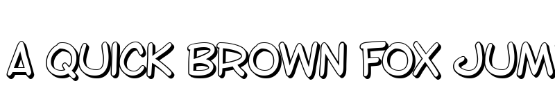 Preview of SF Toontime Shaded Regular font