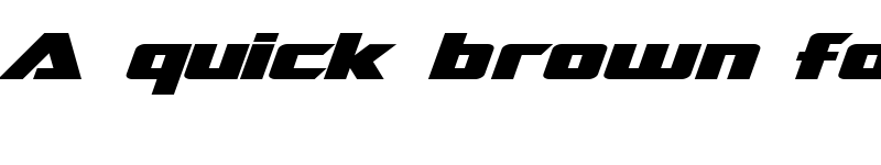 Preview of SF TransRobotics Extended Bold Italic font
